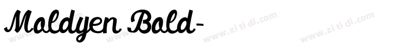 Moldyen Bold字体转换
